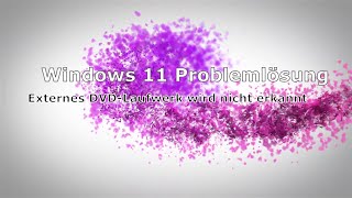 Windows 11 externes DVDLaufwerk wird nicht erkannt [upl. by Nataniel]