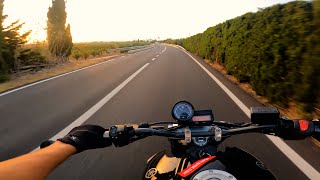 Sunset ride  YAMAHA MT 03 660 4K [upl. by Jourdain394]