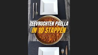 Zeevruchten Paella  In 10 Stappen [upl. by Nannaihr]