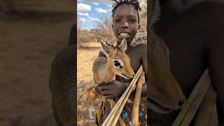 Hadzabe tribe Catch Dikdik Morning hunthunters hadzabe culture [upl. by Anaylil671]