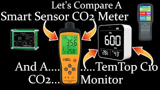 Comparing Smart Sensor CO2 Handheld Meter amp TemTop C10 CO2 Monitor Along with Smart Sensor CO meter [upl. by Wolff]