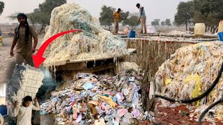 Recycling Of Waste Cloths in To White Cotton Manufacturing in Waste Factory [upl. by Pail702]