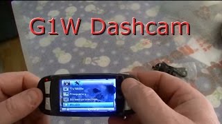 The G1W Dash cam Well priced HD cam [upl. by Elyad]