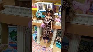 💞Diy miniature barbie beautiful full dress makingbarbiefulldressyoutubeshorts [upl. by Oir]