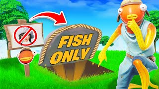 I Went UNDERCOVER in a FISH ONLY Fashion Show Fortnite [upl. by Lissa]