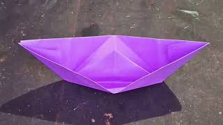 How To Make a Paper Boat That Floats  Origami Boat  Boat Making Easy [upl. by Anoiek]