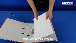 Segregator a4 75mm czerwony [upl. by Iniffit930]