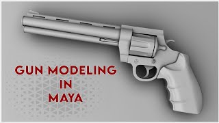 Gun Modeling in Maya Speed Modeling [upl. by Asiul]