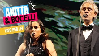 ANITTA E ANDREA BOCELLI  VIVO PER LEI EM SÃO PAULO [upl. by Aneeram]