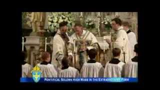 Pontifical Solemn High Mass in the Extraordinary Form  w Bishop David M OConnell CM [upl. by Aerdied]