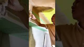 Painter Applying putty  Puttying for renovation putty 241008 [upl. by Uehttam841]