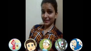 Ninja Hattori Cartoon character voices by Shalini Singh [upl. by Svirad592]