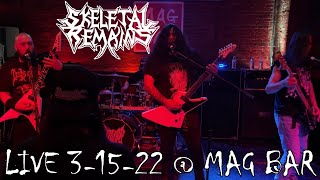 SKELETAL REMAINS Live  Mag Bar FULL CONCERT 31522 Louisville KY 60fps [upl. by Aralc]