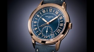 Patek Philippe Ref 5224R001 Calatrava 24Hour Display Travel Time [upl. by Weinreb221]