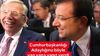 Ekrem İmamoğlu ve Mansur Yavaş Cumhurbaşkanlığı adaylığı sorusuna gülerek yanıt verdi [upl. by Arinaj]