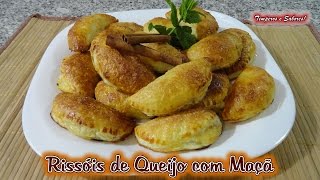 RISSÓIS DE QUEIJO COM MAÇÃ receita fácil e original de Temperos e Sabores [upl. by Llehcear]