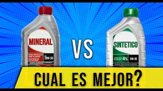 Diferencias entre los Tipos de ACEITE para autos Mineral Semisintético Sintético ¿Cuál es mejor [upl. by Celin657]