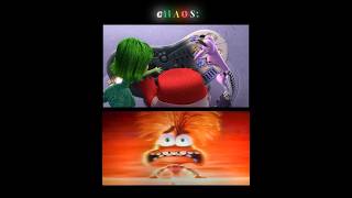 WHICH IS A BETTER CHAOS SCENE INSIDE OUT 1 OR INSIDE OUT 2 insideout2 edit anxiety [upl. by Frazer]