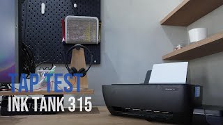 HP Ink Tank 315  Tap Test 10 dan 43 [upl. by Anawot167]