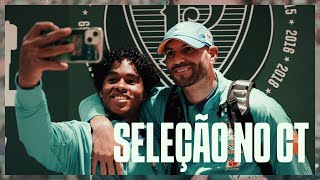 SELEÇÃO BRASILEIRA TREINA NA CASA DO PALMEIRAS [upl. by Ennagem753]