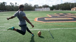 TRYING TO BREAK THE NFL’S LONGEST FIELD GOAL RECORD [upl. by Ransome]