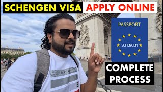 Schengen Visa Online application  Complete Process  Form Filling Documents required amp VFS visit [upl. by Gastineau]