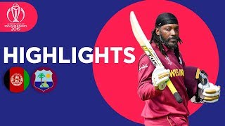 Gayles Last CWC Match  Afghanistan v West Indies  Highlights  ICC Cricket World Cup 2019 [upl. by Ahsaf108]