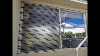 Lexan polycarbonate installation in a Lanai opening [upl. by Gascony]