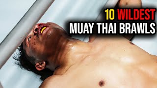 All The Knockdowns 🔥🤯 10 Wildest Muay Thai Brawls  ONE Friday Fights [upl. by Eblehs223]