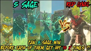 LYNEL VS 5 SAGE  Can 5 Sage Defeat Lynel Before Getting hit 10X EACH OF THEM  TOTK [upl. by Anna443]