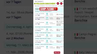 CAMPI FLEGREI Alle ERDBEBEN mit Magnitude 3  Zusammenfassung🌋 [upl. by Sidnala]