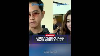 GIBRAN RAKABUMING Tanggapi Hasil Quick Count 02 yang Unggul Sabar [upl. by Hawger]