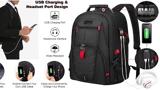 Travel Laptop Backpack Waterproof Anti Theft Backpack with Lock and USB Charging Port And Also [upl. by Nyladnar968]