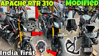 Apache RTR 310 Modified  RTR 310 All Premium Moto Care accessories  ￼apache 310 modifications [upl. by Jeu]