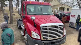 2012 Freightliner Cascadia Day Cab Semi Tractor Detroit DD15 Diesel 526311 Miles 10 Speed Eaton [upl. by Nosnehpets]