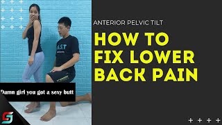 Fix Lower Back Pain Anterior Pelvic Tilt [upl. by Elder]