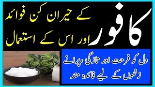 Benefits Of Camphor  kafoor ke fawaid ur us ke istemal By Hakeem Zia Shahid [upl. by Leorsiy677]