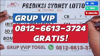 PREDIKSI SYDNEY 6 DESEMBER 2024  PREDIKSI SDY HARI INI  BOCORAN ANGKA SDY TOTO  RUMUS JITU SDY [upl. by Kataway]