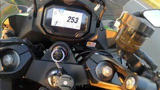 Kawasaki Ninja 1000sx 2023 German Autobahn Pure Exhaust sound 4K Video [upl. by Gasper190]