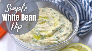 Easy Cannellini Bean Dip Recipe  How To Make Healthy Bean Dip in 10 Minutes [upl. by Onaicram90]