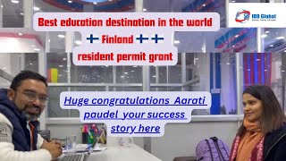 Happiest country  Finland Success Journey for Aarati Welcome to Finlandidbglobal8848 [upl. by Photina17]