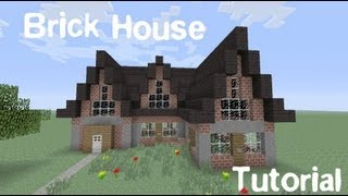 How to Build a Small Brick House in Minecraft [upl. by Obediah719]