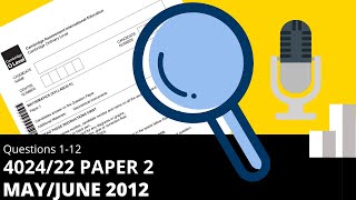 OLevel Math D May June 2012 Paper 22 402422 [upl. by Oznola]