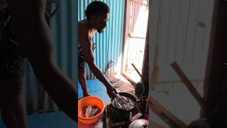 Frying Vermiculated Spinefoot Fish🐠🇫🇯 shorts [upl. by Neelyar581]