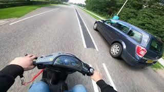 Piaggio zip 70cc full throttle [upl. by Natfa]