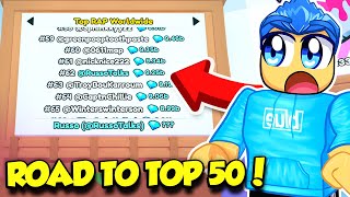 ROAD TO TOP 50 ON LEADERBOARDS IN PET SIMULATOR 99 [upl. by Aila200]