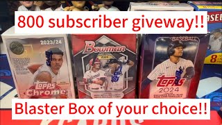 800 Subscriber giveaway deadline for entry announced Last chance for entry [upl. by Kobi270]