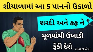 શીયાળામાં આ 5 પાનનો ઉકાળો શરદી અને કફ ને મૂળમાંથી ઉખાડી ફેંકી દેશે [upl. by Marcelle]