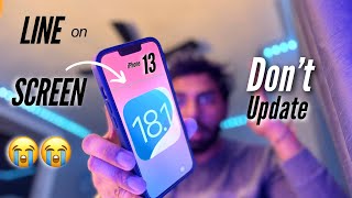 iOS 181 have Screen issues on iPhone 13 🤯  Green Line in iPhone 13 Screen after iOS 18 update [upl. by Erminie945]
