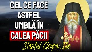 Doar cel ce face astfel are Pace și Liniște în această viață  Sf Cleopa Ilie [upl. by Eidahs]